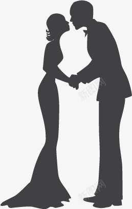 婚礼情人节卡通人物png免抠素材_88icon https://88icon.com 剪影 卡通人物 喜庆 夫妻 婚礼 情人节 爱人