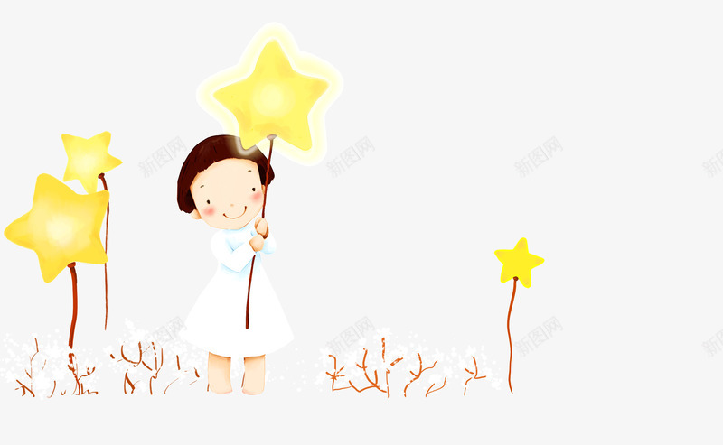 星星儿童插画psd免抠素材_88icon https://88icon.com 1 6 人物 儿童节 六一 六一节 小孩子 礼物 素材 节日 装饰