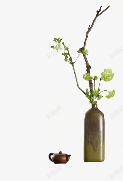 花瓶插画美景植物png免抠素材_88icon https://88icon.com 插画 植物 美景 花瓶