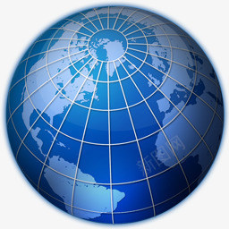 地球与卫星图片蓝色地球科技装饰图标图标