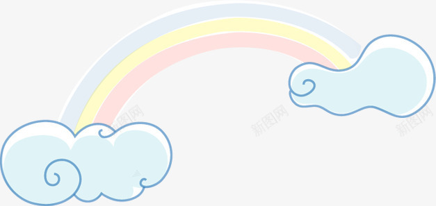 手绘幼稚园板报彩虹png免抠素材_88icon https://88icon.com 幼稚园 彩虹 板报