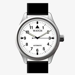 质感商务金属手表矢量图素材