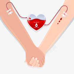 输血证插画义务献血手绘插画高清图片
