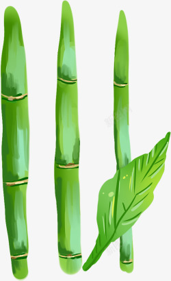 唯美的竹子元素素材
