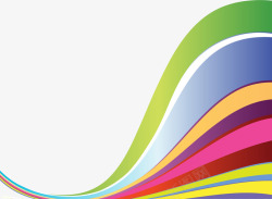 圆润的彩虹矢量图素材