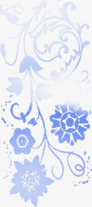 蓝色印花背景七夕情人节素材