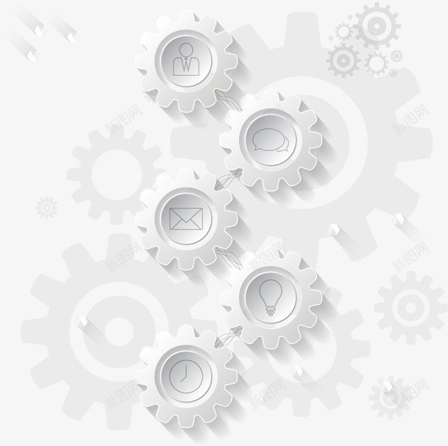 几何立体齿轮png免抠素材_88icon https://88icon.com 几何 立体 齿轮