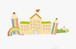 卡通学校素材