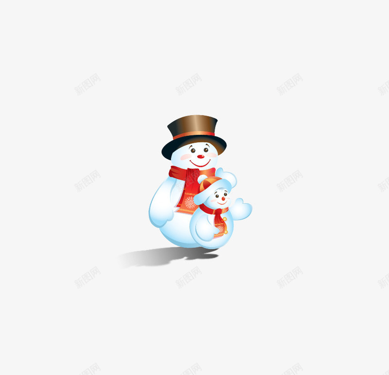 冬天小雪人png免抠素材_88icon https://88icon.com 圣诞元素 手绘 漂浮 漂浮素材 雪人