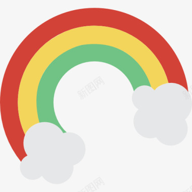 高端大气彩虹图标图标