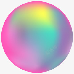 彩色几何形背景彩色球体矢量图高清图片