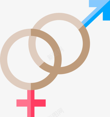 女性符号性别符号矢量图图标图标