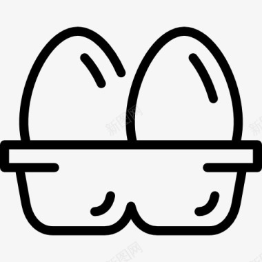 情侣吃饭鸡蛋图标图标
