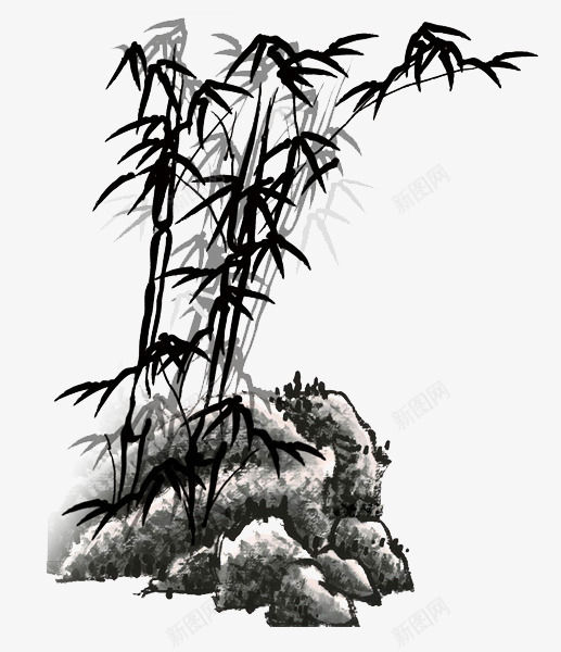 水墨竹子png免抠素材_88icon https://88icon.com 水墨 竹子 绘画