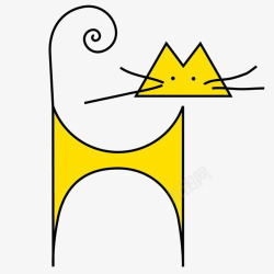 黄色猫咪素材