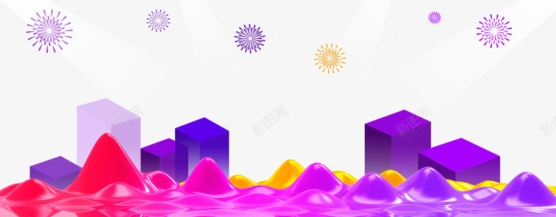 618电商专用促销渐变装饰边框psd免抠素材_88icon https://88icon.com 618抢先购 618狂欢节 618理想生活季 年中大促 渐变流体 炫彩 电商 背景 装饰 购物节