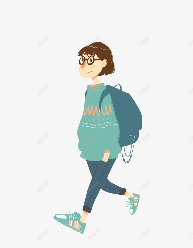 手绘青春女孩png免抠素材_88icon https://88icon.com png图片 优雅 免费png 可爱的女孩 天真活泼女孩 女孩 女生 小清新 少女风 手绘 拎袋子 插画 步行 水彩 活力 漫画 童话 背包 背袋子的人 行走的人 青春