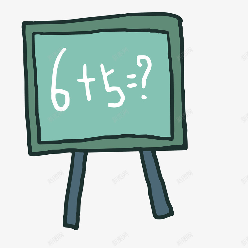 黑板上的数学题矢量图ai免抠素材_88icon https://88icon.com 天猫校园季 学习 学校 手绘 数学题 黑板 矢量图