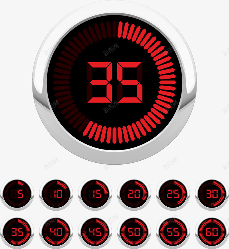 科技感计数器png免抠素材_88icon https://88icon.com 体育运动 健康 科技感计数器 秒表 表 钟表