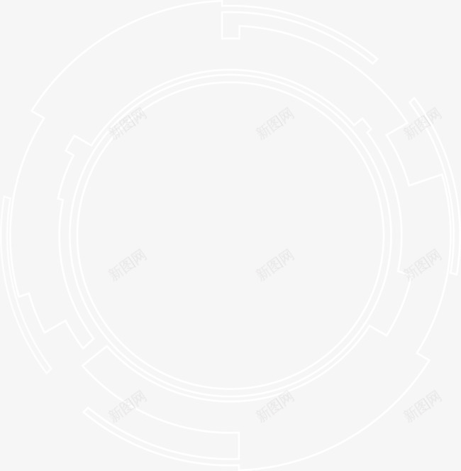 数码科技圆环png免抠素材_88icon https://88icon.com 几何 圆环 数码 科技