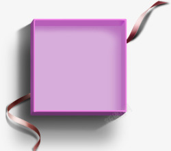 矢量紫色盒子紫色浪漫盒子高清图片
