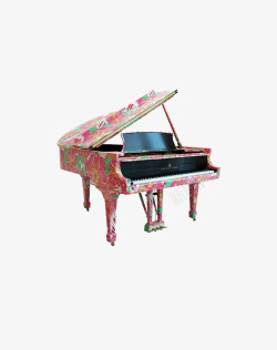 粉色小钢琴素材