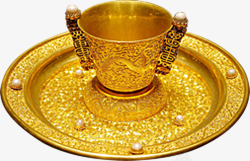 金色杯子传统元素集合素材