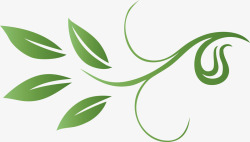 绿色创意藤蔓装饰图素材