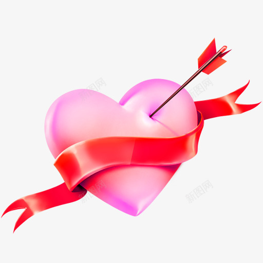 粉色手绘爱心中箭装饰图案png免抠素材_88icon https://88icon.com 七夕 中箭 免抠PNG 情人节 手绘 爱心 箭 粉色 节日 装饰图案 飘带
