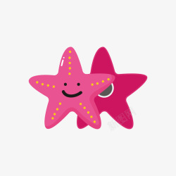 海星笑脸粉色的海星高清图片