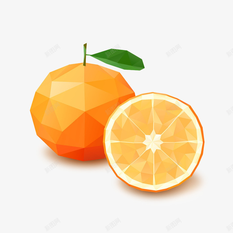 卡通钻石香橙png免抠素材_88icon https://88icon.com 卡通 叶子 插画 橘子 橙子 橙汁 水果 砖石形状 设计 钻石 香橙 香橙卡 香橙卡通