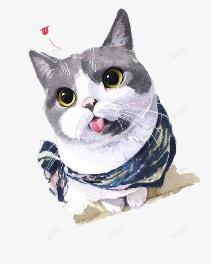 彩绘小猫png免抠素材_88icon https://88icon.com 动物 小猫 彩绘 猫