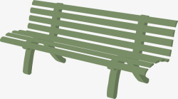 绿色的卡通夏天的椅子素材