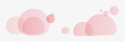 圆圈海报浪漫粉色圆形装饰高清图片