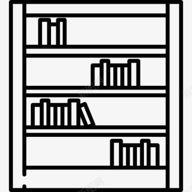 实木书架书架的书图标图标