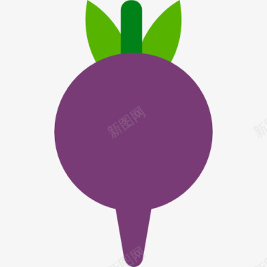 营养健康蔬菜甜菜根图标图标