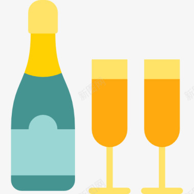 庆典香槟图标图标