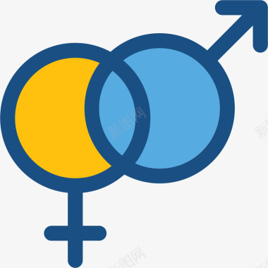女生坐姿男性女性符号图标图标