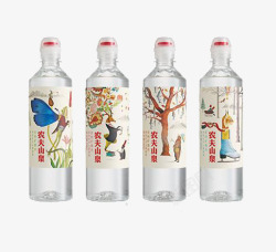 四瓶组合农夫山泉四瓶组合学生饮用水高清图片