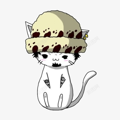 卡通线条动物可爱小猫咪png免抠素材_88icon https://88icon.com 动物 卡通 可爱 小猫咪 线条