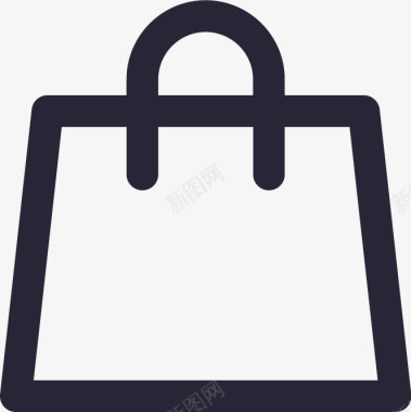 商品购物袋矢量图图标图标