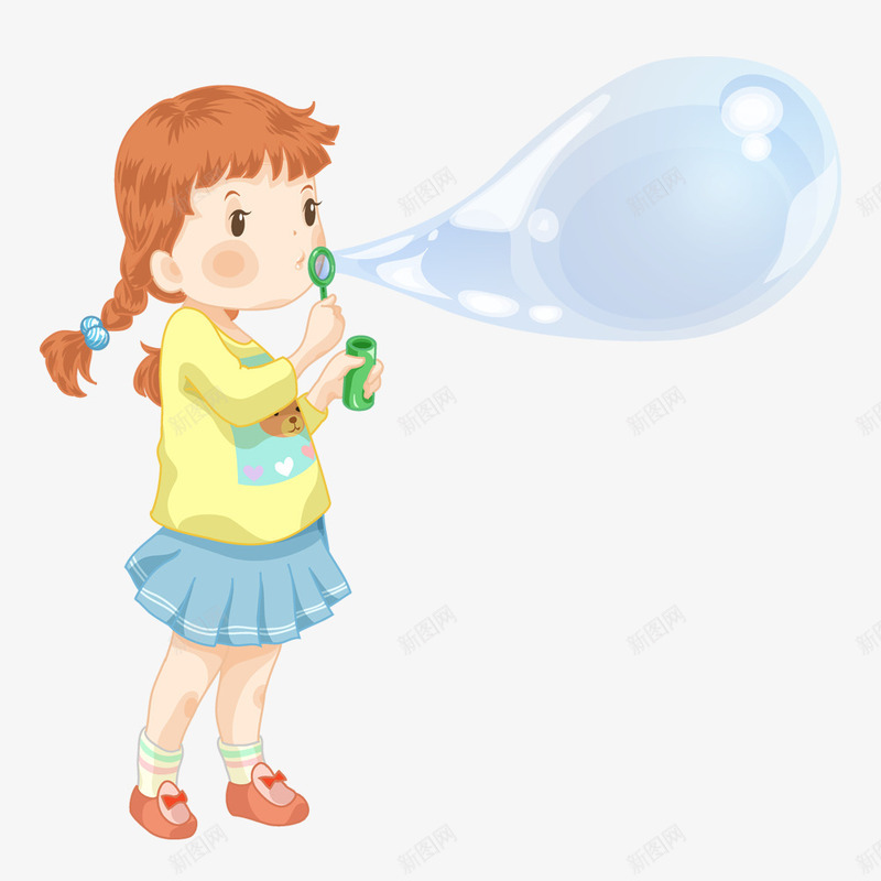 玩吹泡泡的女孩png免抠素材_88icon https://88icon.com 人物设计 儿童节 卡通 吹泡泡 女孩 巧克力女孩 手绘 插画设计
