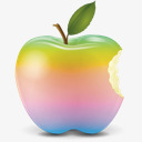 彩虹背景彩虹苹果ColorAppleicons图标图标