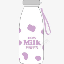 卡通饮料瓶卡通牛奶瓶高清图片