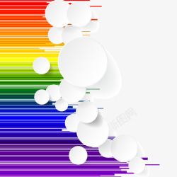 彩虹背景矢量图素材