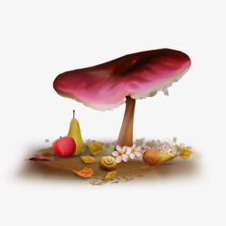 森林蘑菇素材
