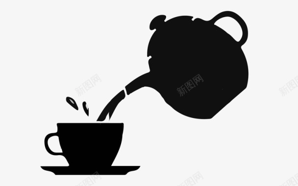 泡茶冲茶图标图标