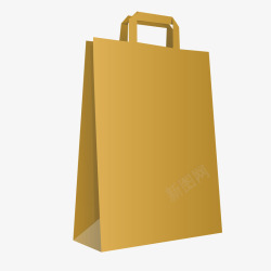 棕色纸袋手提袋购物袋素材
