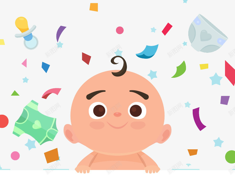 婴儿小babypng免抠素材_88icon https://88icon.com 儿童插画 卡通 卡通元素 故事插画