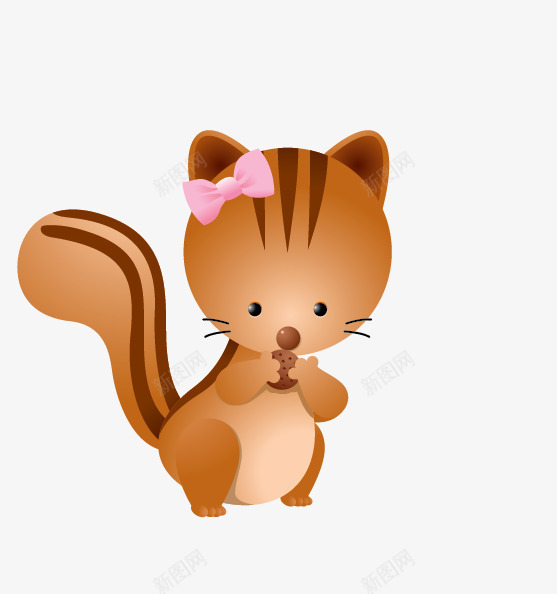 可爱小花猫png免抠素材_88icon https://88icon.com 动物 卡通 猫咪